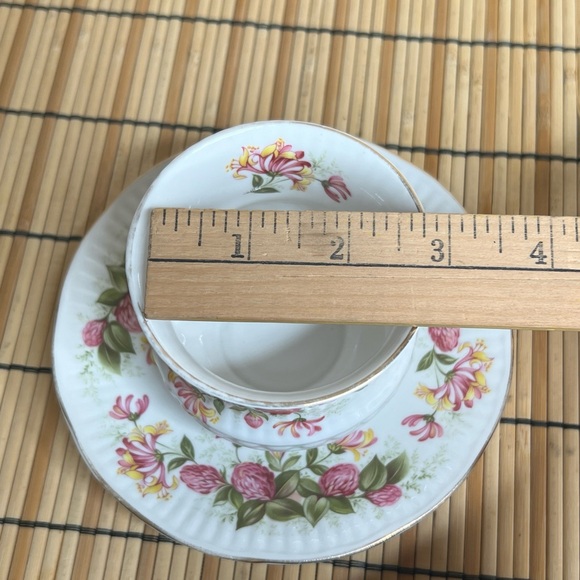 Vintage Queen’s Rosina China Tea Cup & Saucer Set WILD FLOWERS #14 England - Picture 12 of 12